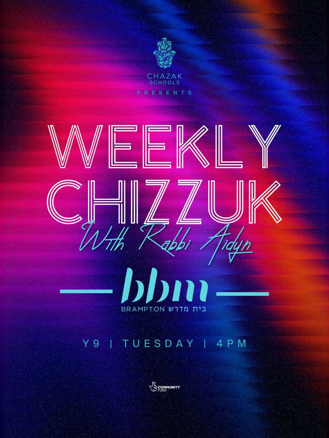 Afterschool Weekly Chizzuk Year 9